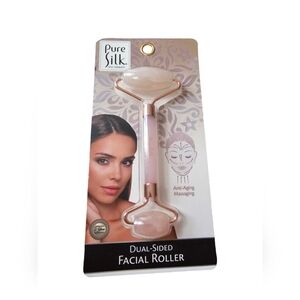 NEW  Pure Silk Rose Gold Dual Ended Facial Roller